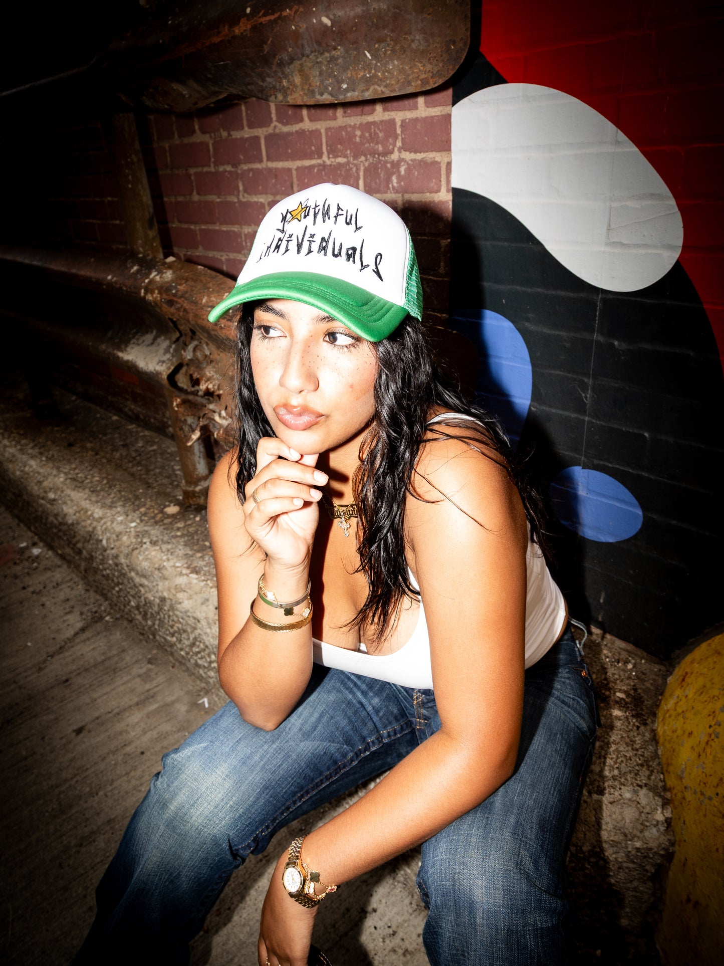 Youth Logo Trucker (Green)