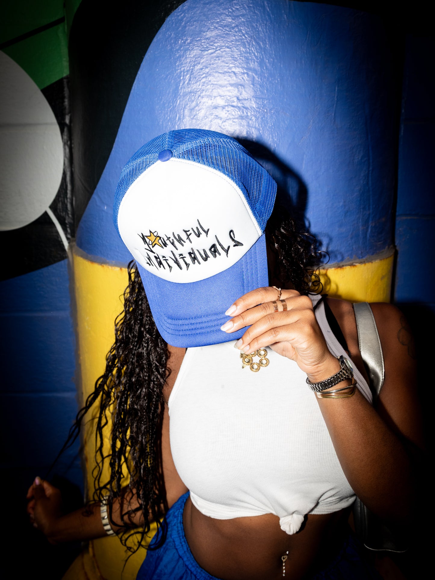 Youth Logo Trucker (Blue)