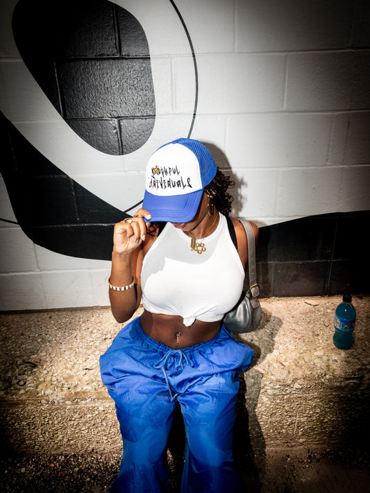 Youth Logo Trucker (Blue)